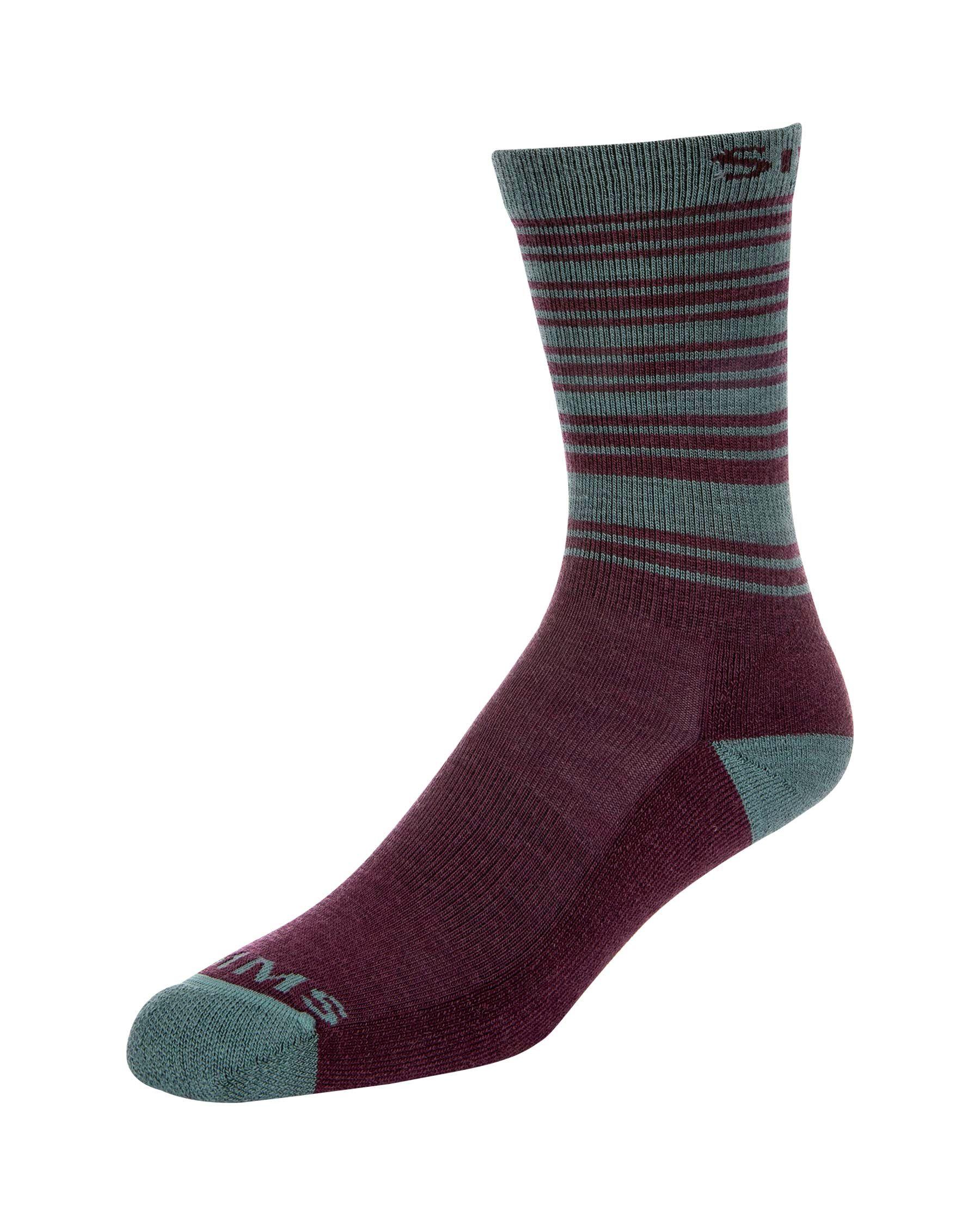 Simms Merino Lightweight Hiker Sock Women's in Garnet